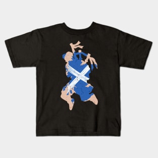 SCOTLAND BAGPIPER Kids T-Shirt